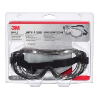 3M Professional Goggle Chemical Splash 91264H1-DC Black Grey